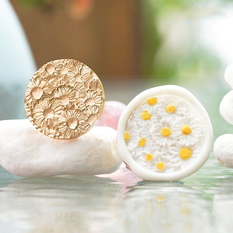 3D Relief Floral Wax Seal Stamps - Strawberry, Lemon, Rose, Daisy Designs b2