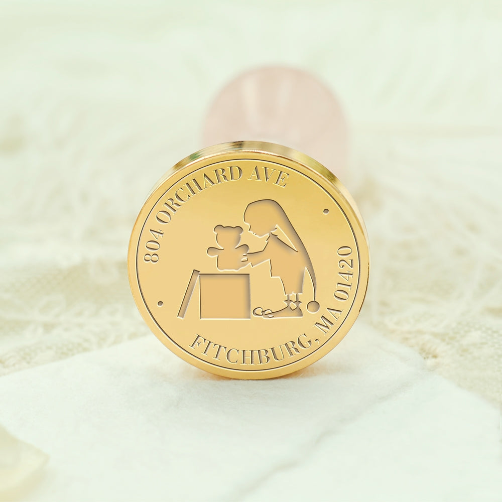 Christmas Deers Custom Address Wax Seal Stamp-20 Custom-Name-Wax-Seal-Stamp-(27-Designs)3