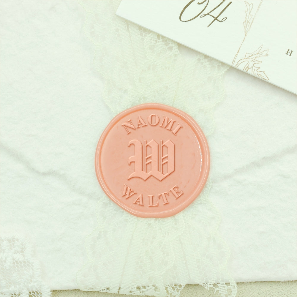 Cursive Initial Name Wax Seal Stamp 25-2