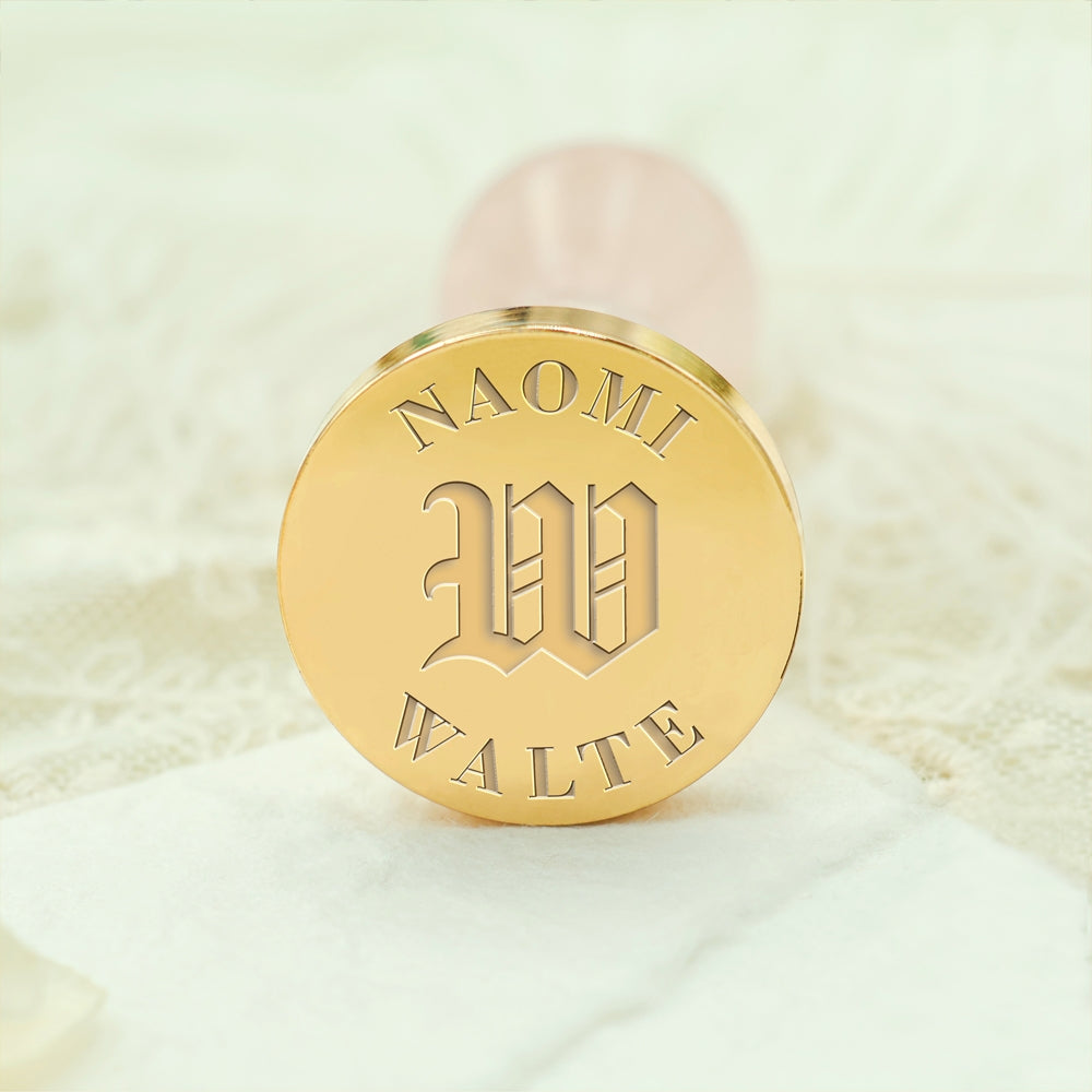 Cursive Initial Name Wax Seal Stamp 25-3