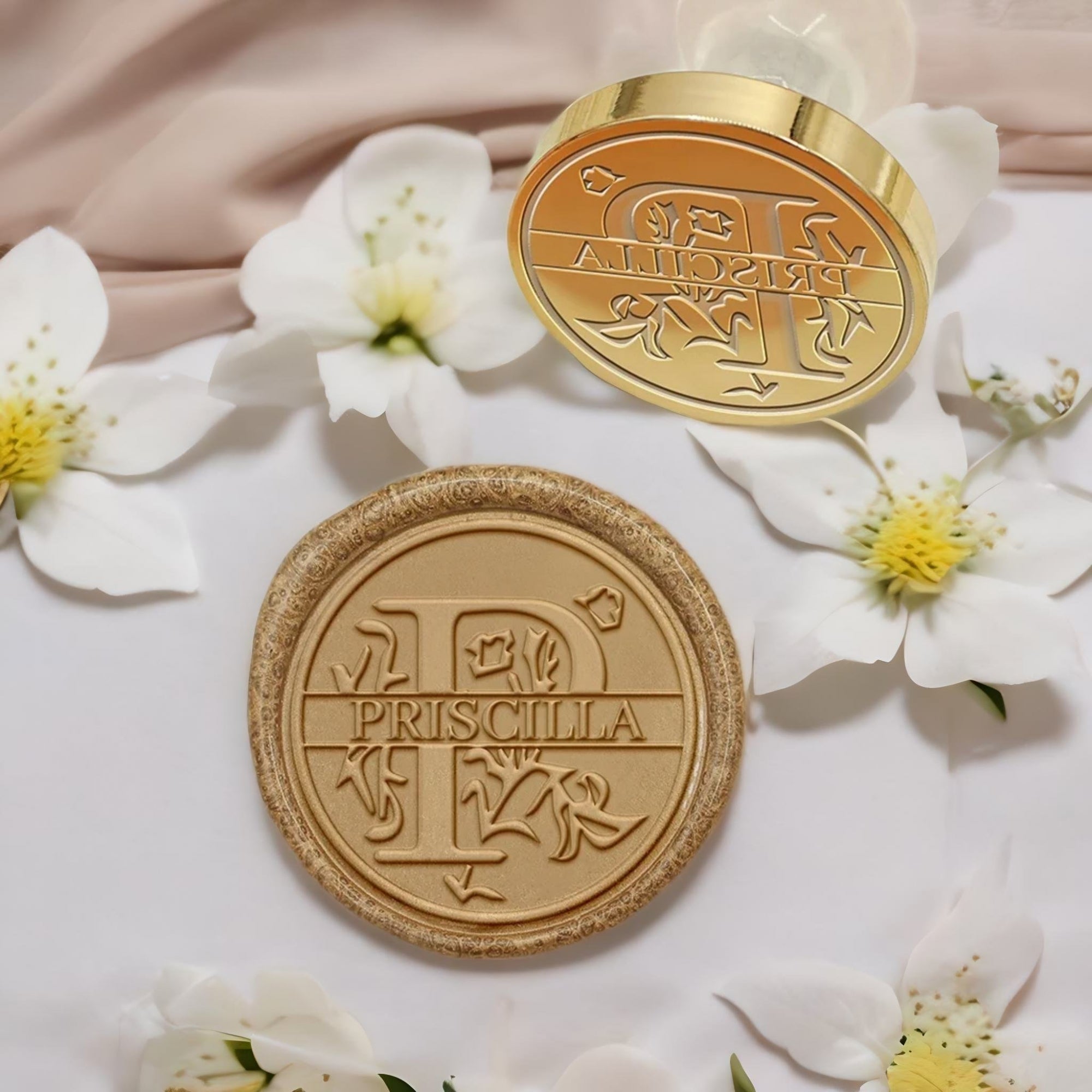 Custom Capital Letter Name Wax Seal Stamp - Letter P-3
