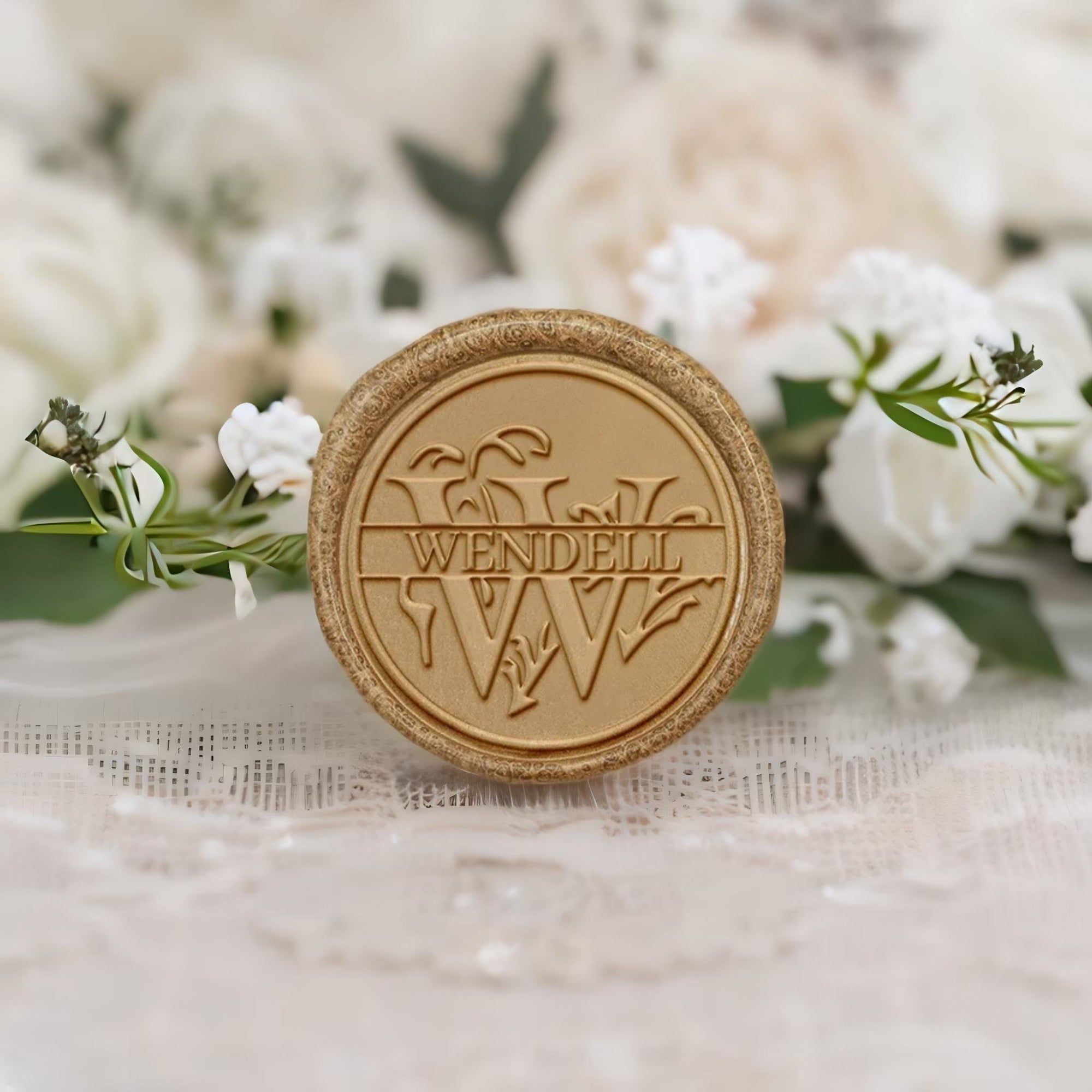 Custom Capital Letter Name Wax Seal Stamp - Letter W-2