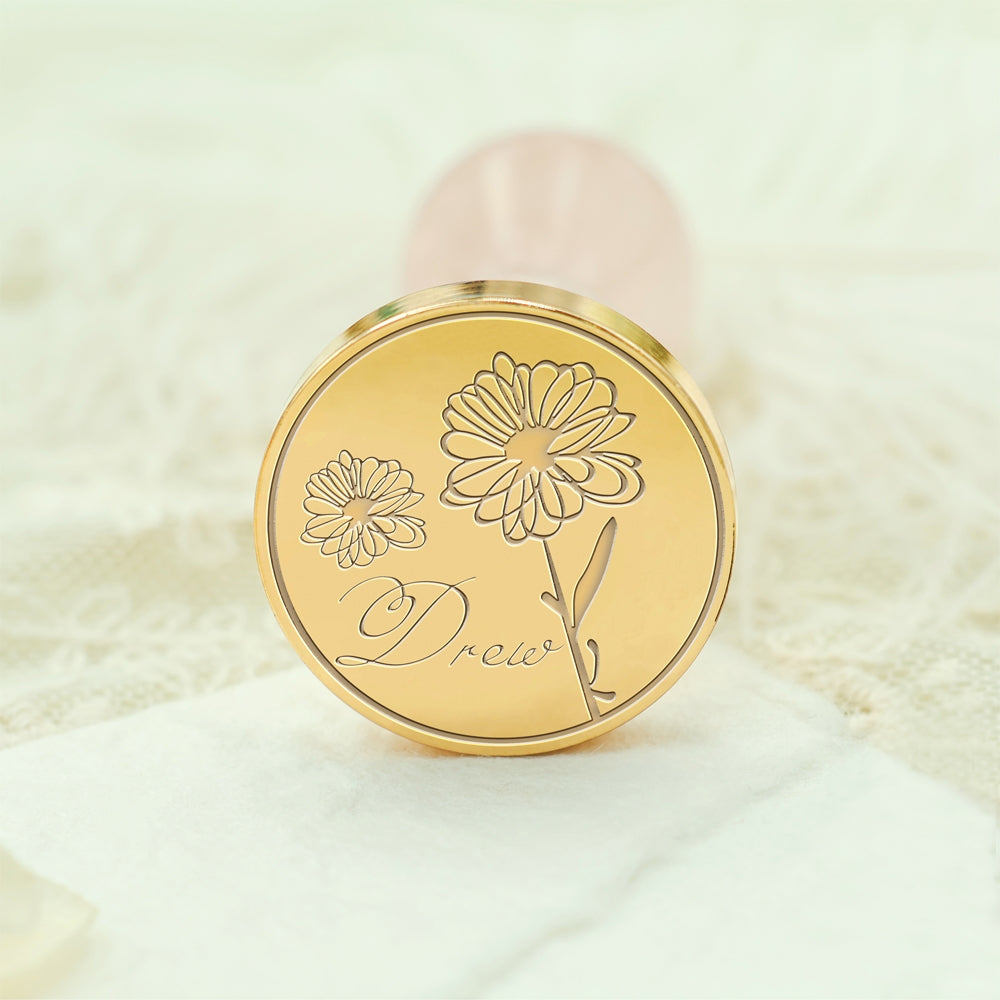 Custom Name Wax Seal Stamp - Style 12 12-3