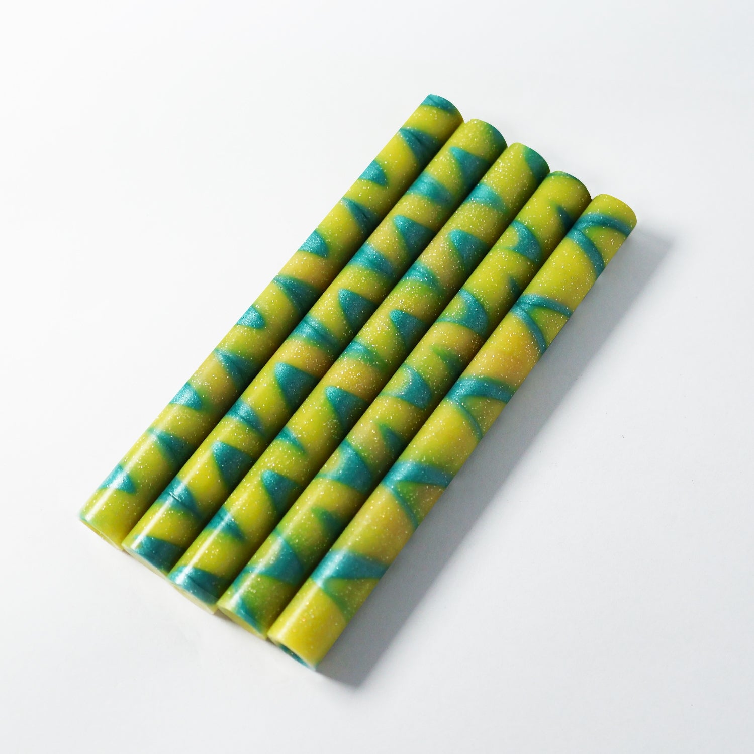 Dreamy Mixed Color Glue Gun Sealing Wax Stick - Blue Yellow