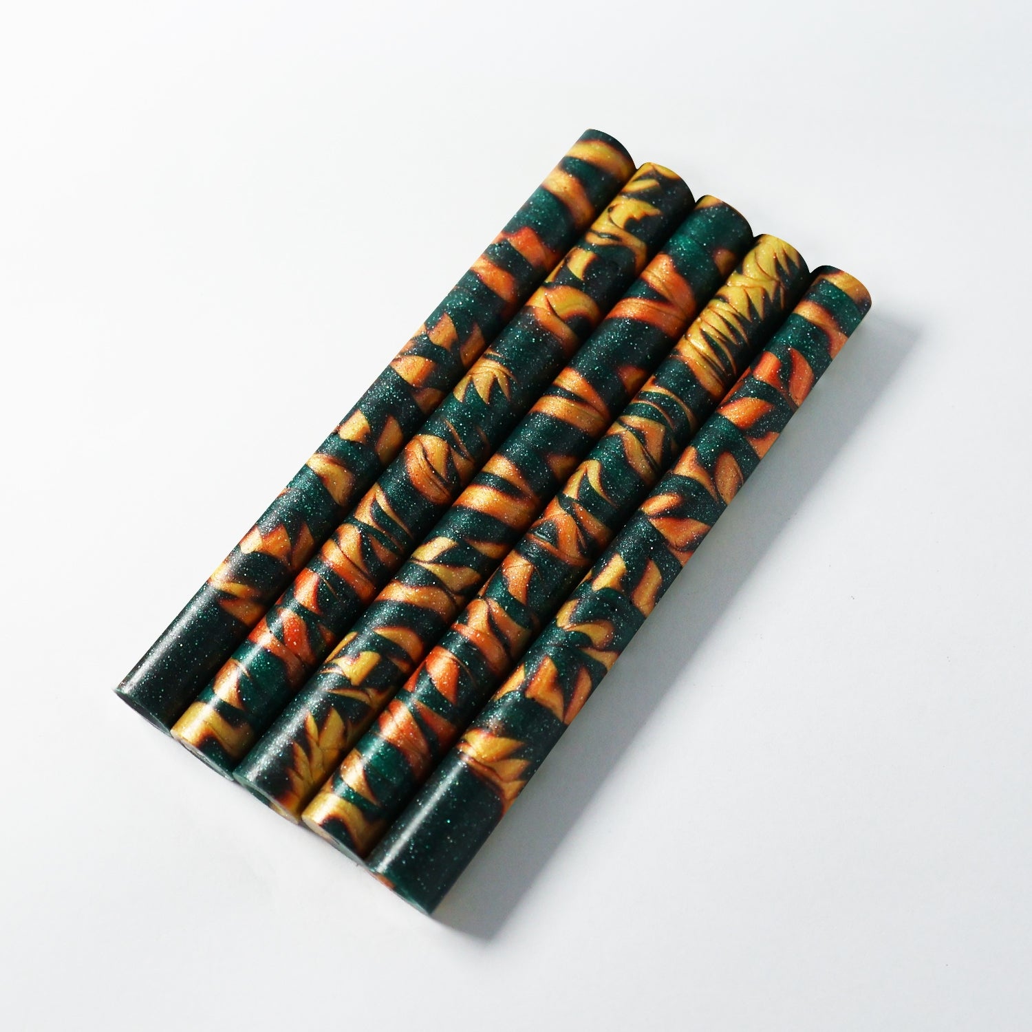 Dreamy Mixed Color Glue Gun Sealing Wax Stick - Green Gold