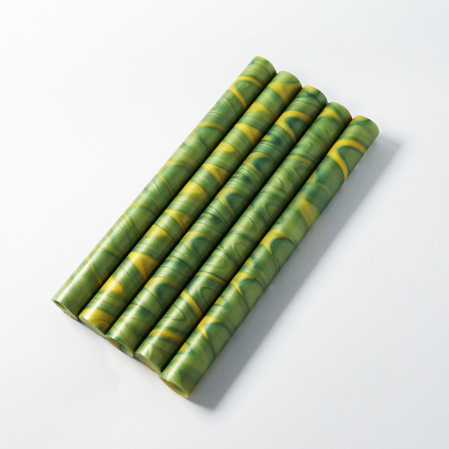 Dreamy Mixed Color Glue Gun Sealing Wax Stick - Green Yellow