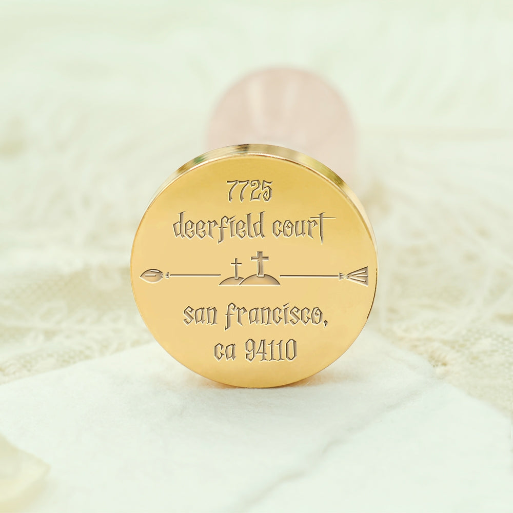 Halloween Custom Address Wax Seal Stamp - Style 3