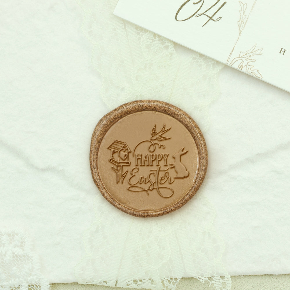 Happy Easter Wax Seal Stamp - AMZDeco2