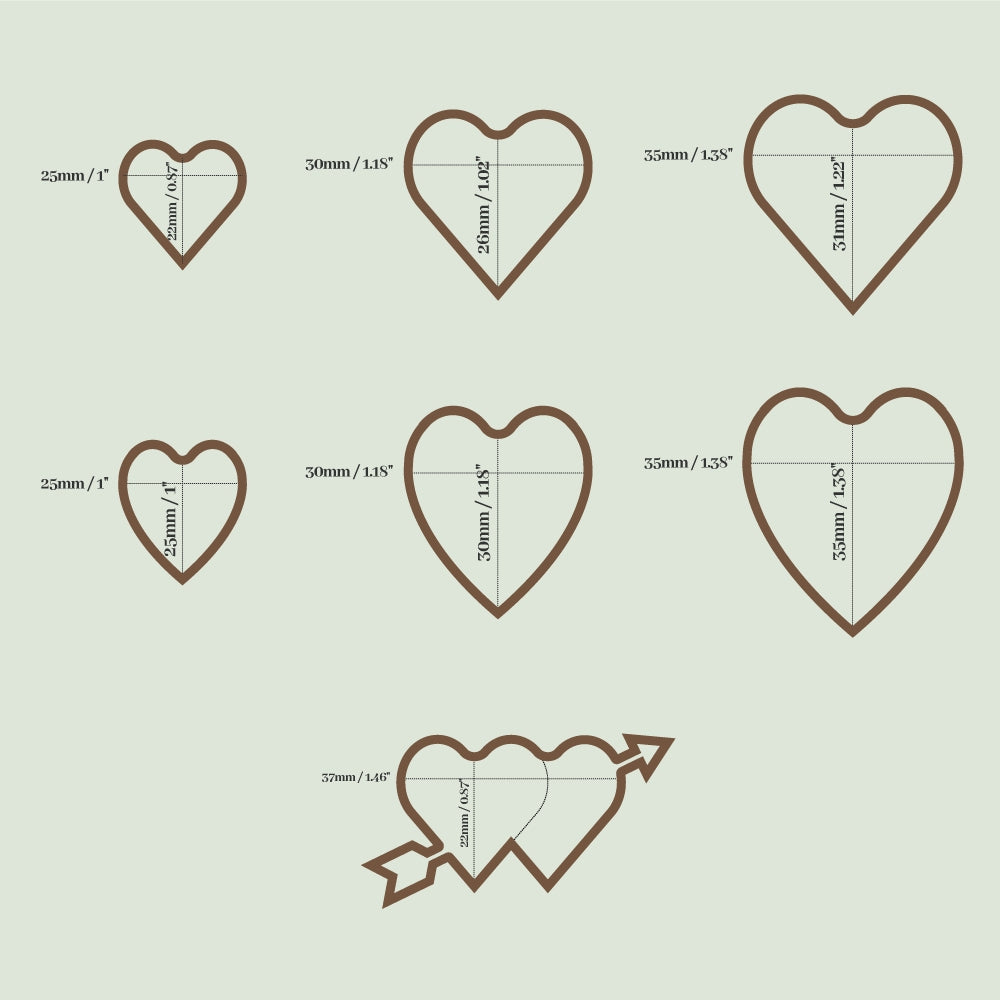 Heart Shape Custom Design Wax Seal Stamp with Your Artwork sku