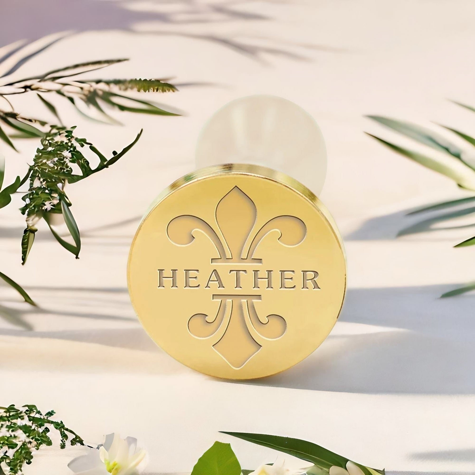 Lotus Custom Name Wax Seal Stamp