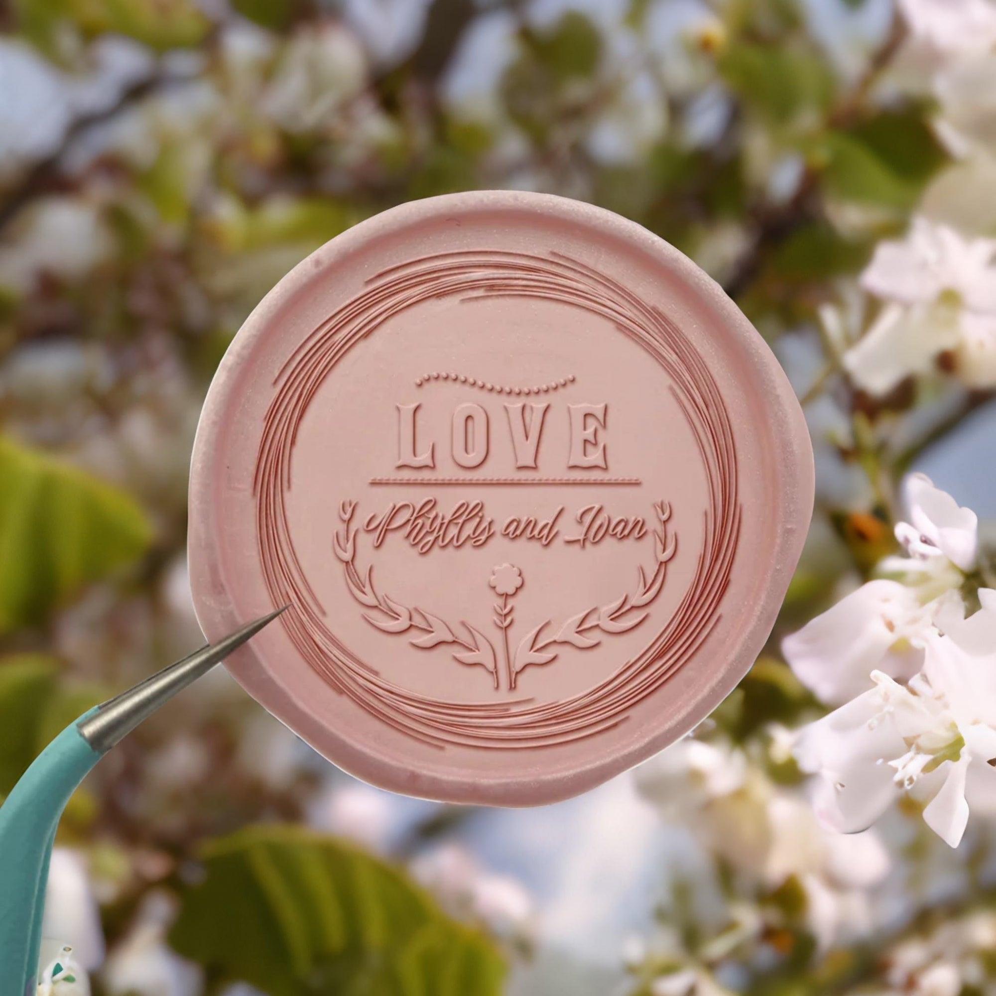 LOVE Name Wedding Custom Self-Adhesive Wax Seal Stickers