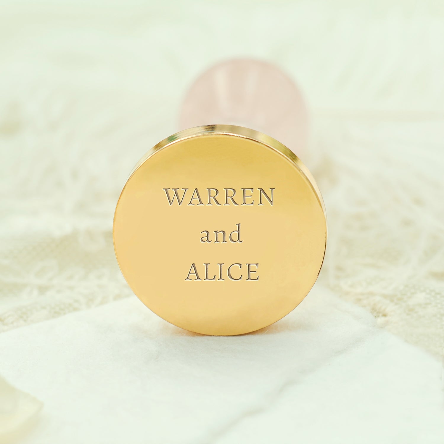 Minimalist Name Custom Wedding Wax Seal Stamp - Style 6
