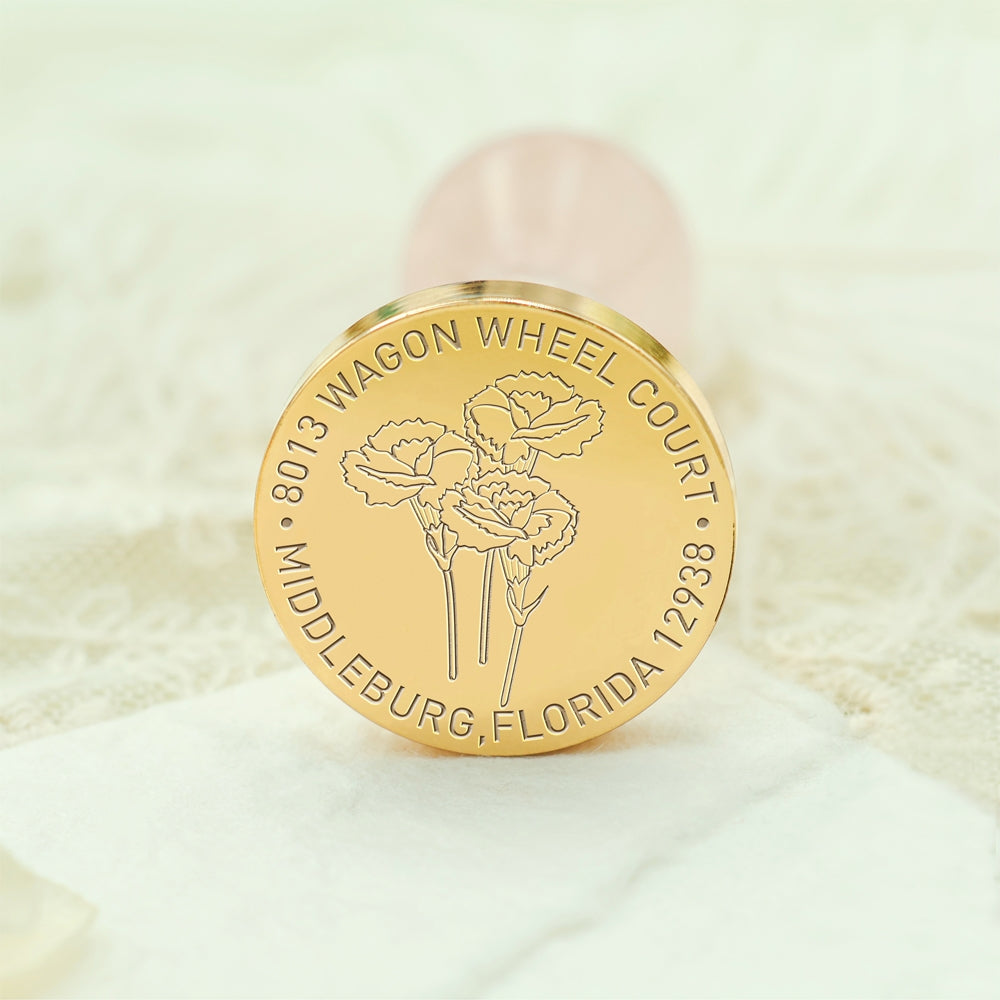 Natural Plant Custom Address Wax Seal Stamp - 13 13-3