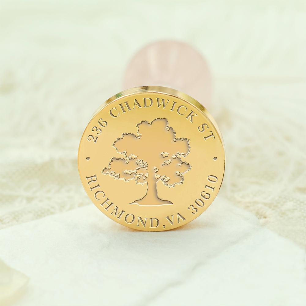 Natural Plant Custom Address Wax Seal Stamp - 9 9-3