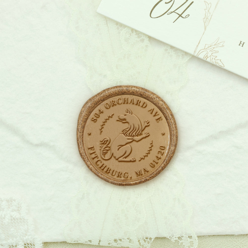 Wildlife Impressions Custom Sea Turtle Address Wax Seal Stamp-27 27-2