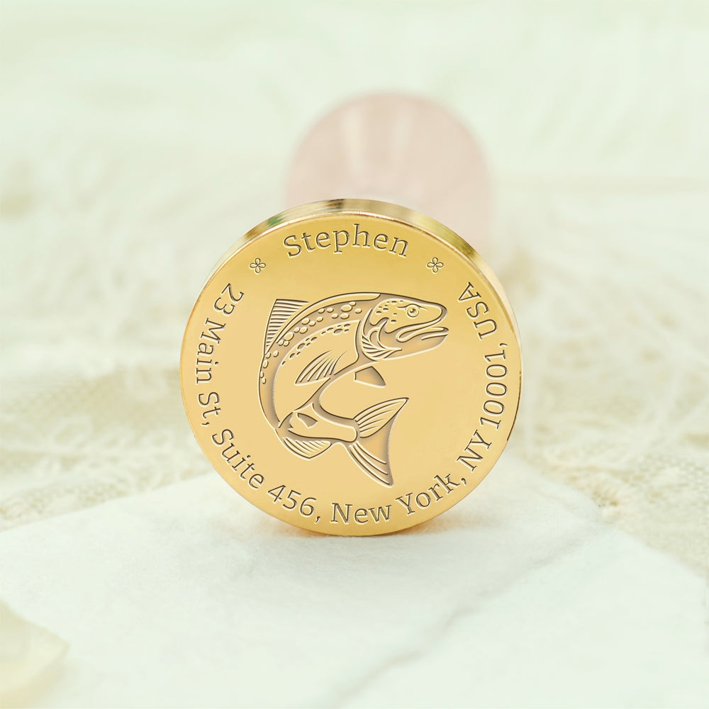 Wildlife Impressions Custom Sea Turtle Address Wax Seal Stamp-5 5-3