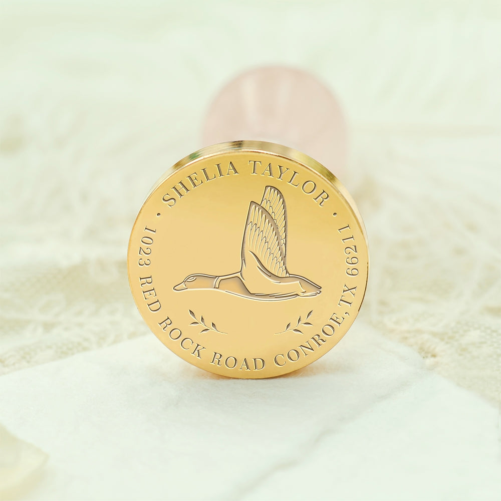 Wildlife Impressions Custom Sea Turtle Address Wax Seal Stamp-8 8-3