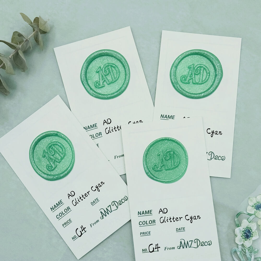 AMZ Deco Glitter Cyan Flexible Glue Gun Sealing Wax Stick