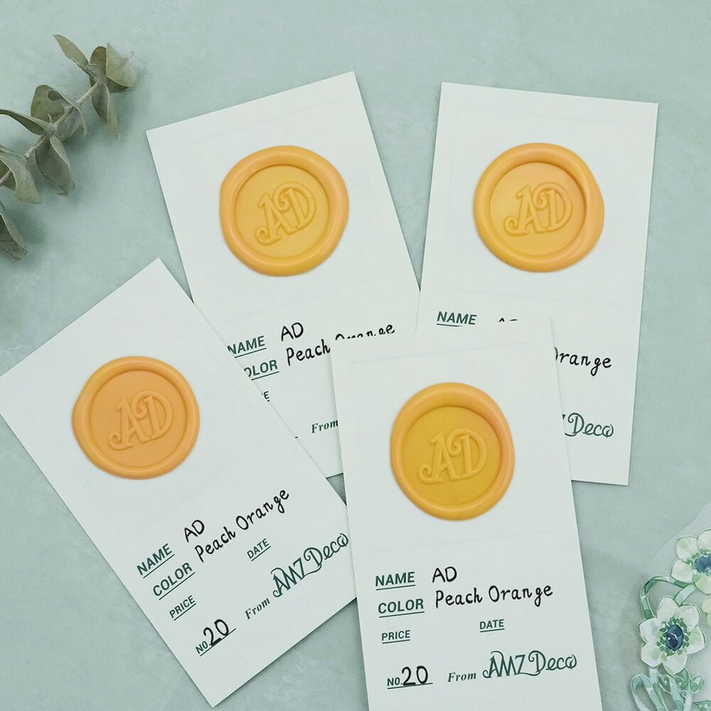 AMZ Deco Peach Orange Flexible Glue Gun Sealing Wax Stick