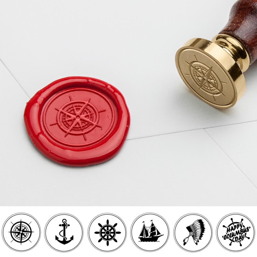 Columbus Day Celebration Wax Seal Stamp