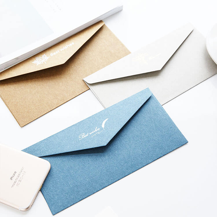 Blue Foiled Envelope with Greetings