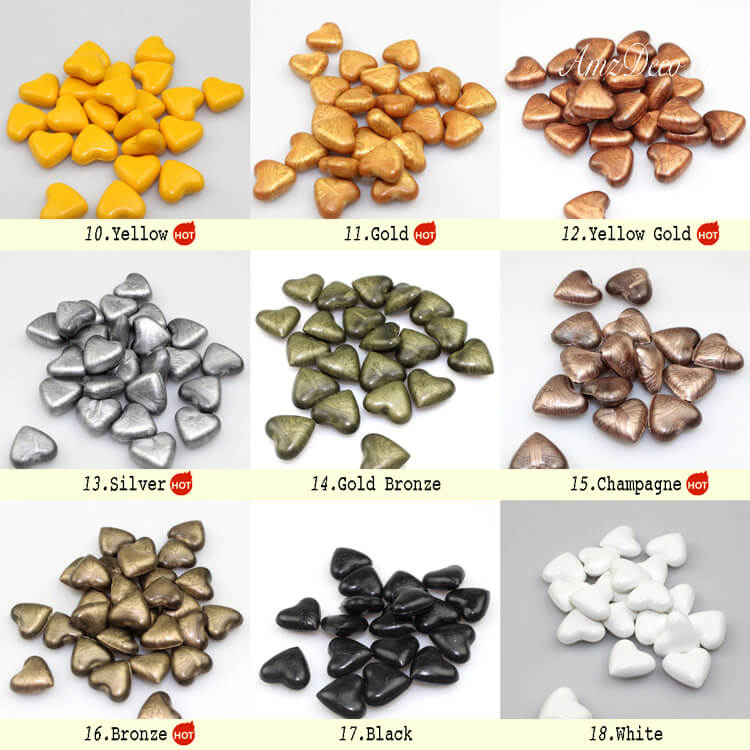 Heart Shaped Sealing Wax Beads (28 Colors) - Multicolor