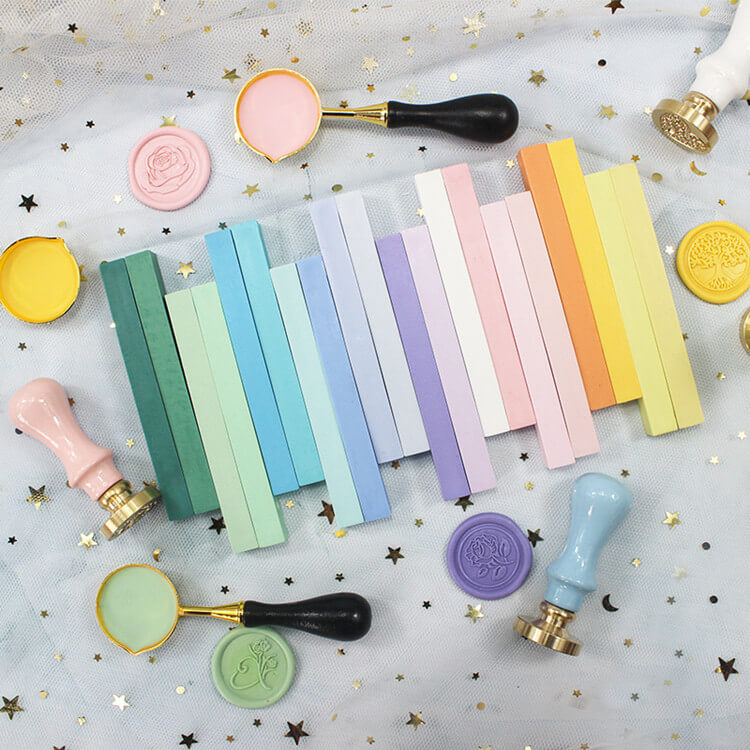Matte Pastel Wickless Sealing Wax Stick (20 Colors)
