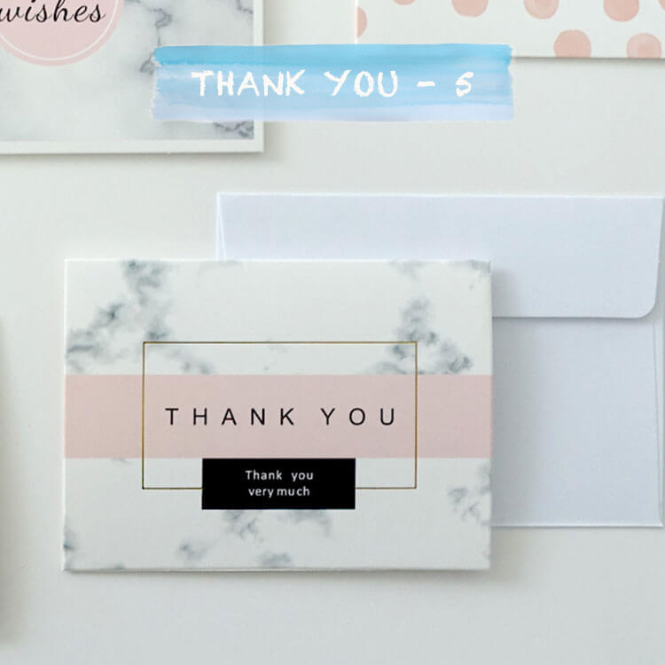 Mini Gold Foil Assorted Greeting Cards with Envelopes - Thank You Card6