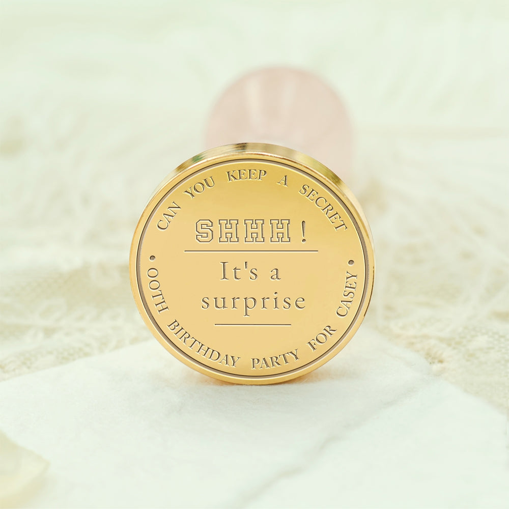 Birthday Bliss Custom Wax Seal Stamp - Style 12 12-3