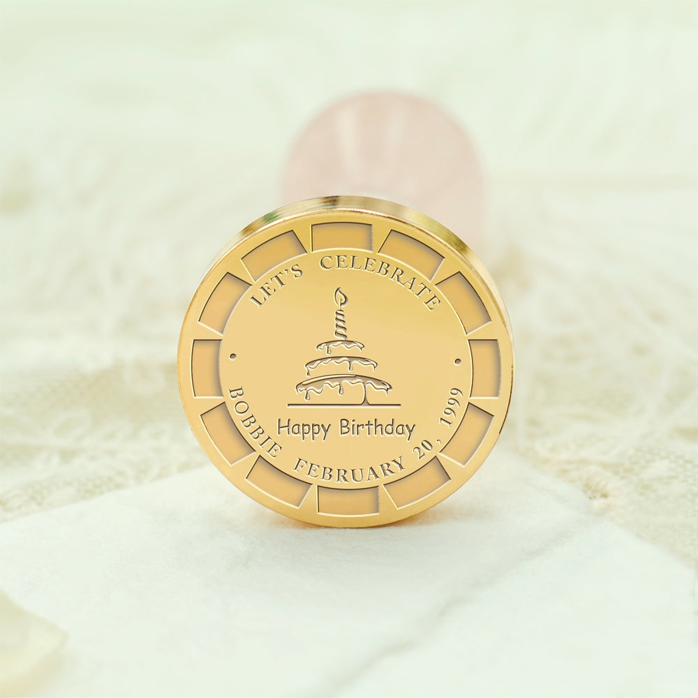 Birthday Bliss Custom Wax Seal Stamp - Style 5 5-3