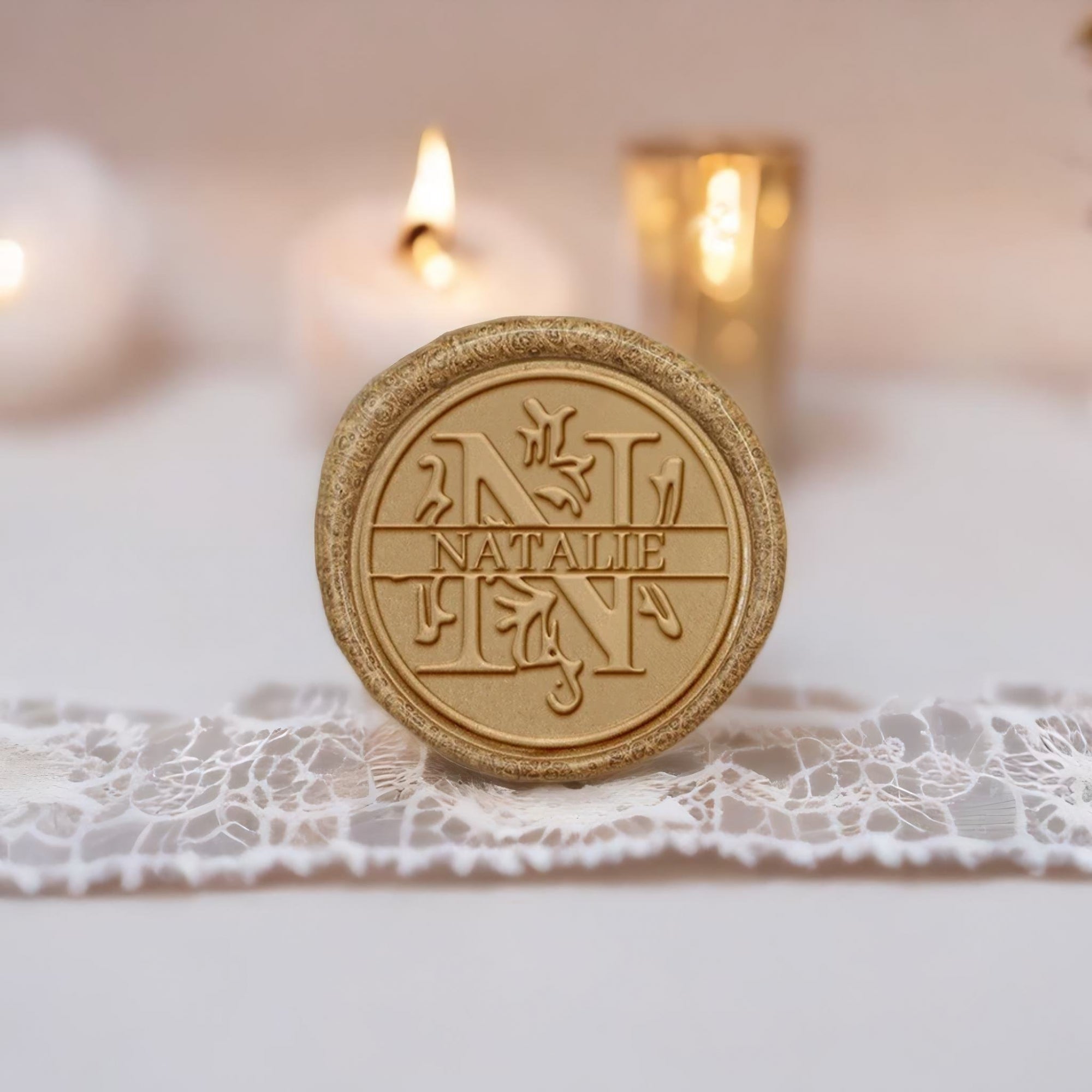 Custom Capital Letter Name Wax Seal Stamp - Letter N-2