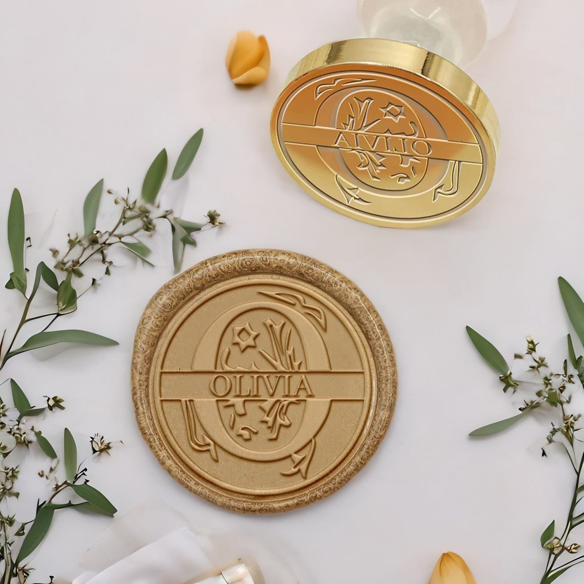 Custom Capital Letter Name Wax Seal Stamp - Letter O-3