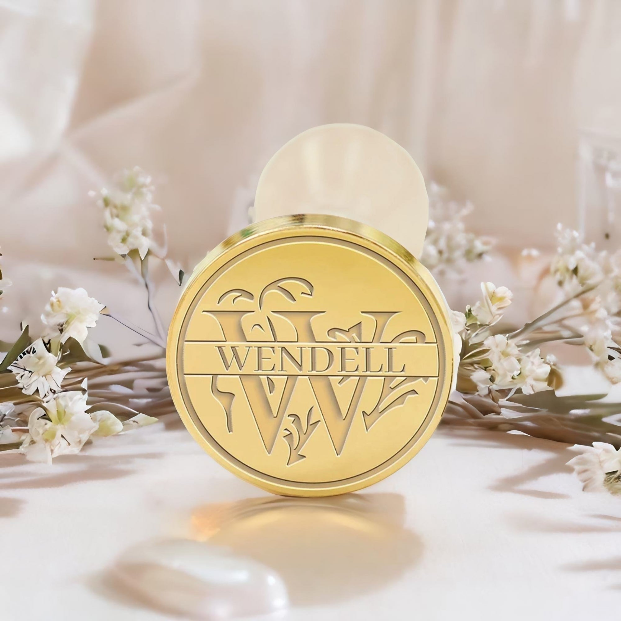Custom Capital Letter Name Wax Seal Stamp - Letter W-1