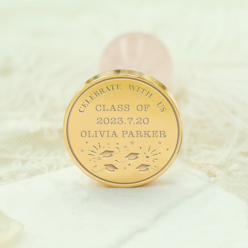 Happy Graduation Custom Wax Seal Stamp - Style 16 16-3