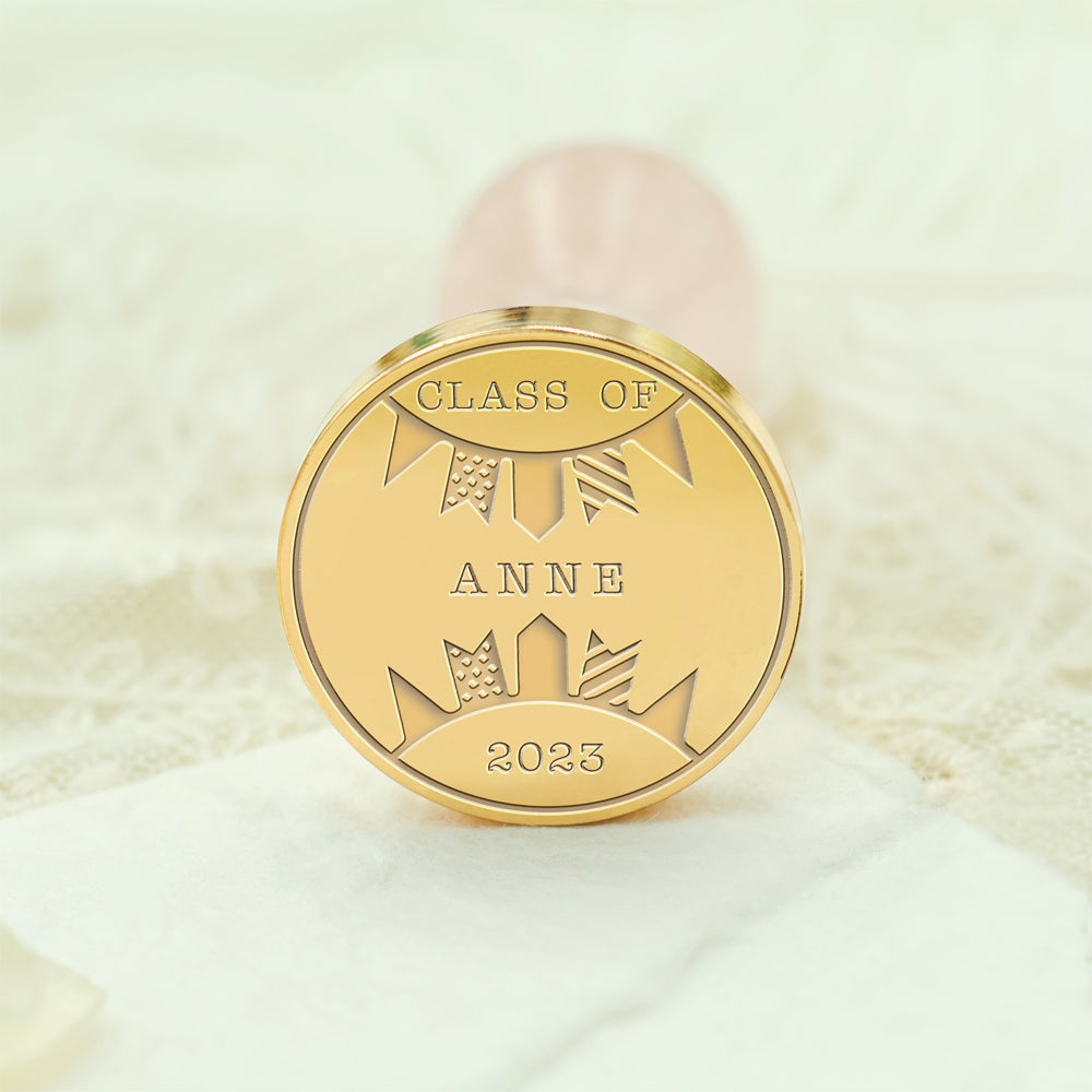 Happy Graduation Custom Wax Seal Stamp - Style 2 2-3