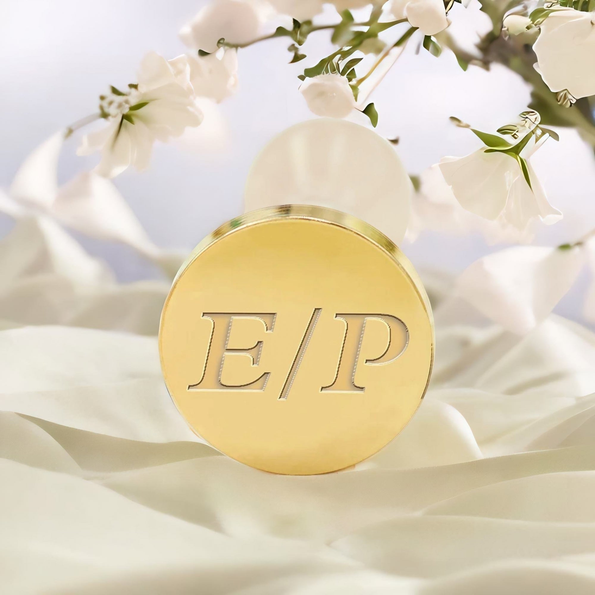 Minimalist Monogram Custom Wedding Wax Seal Stamp - No.5
