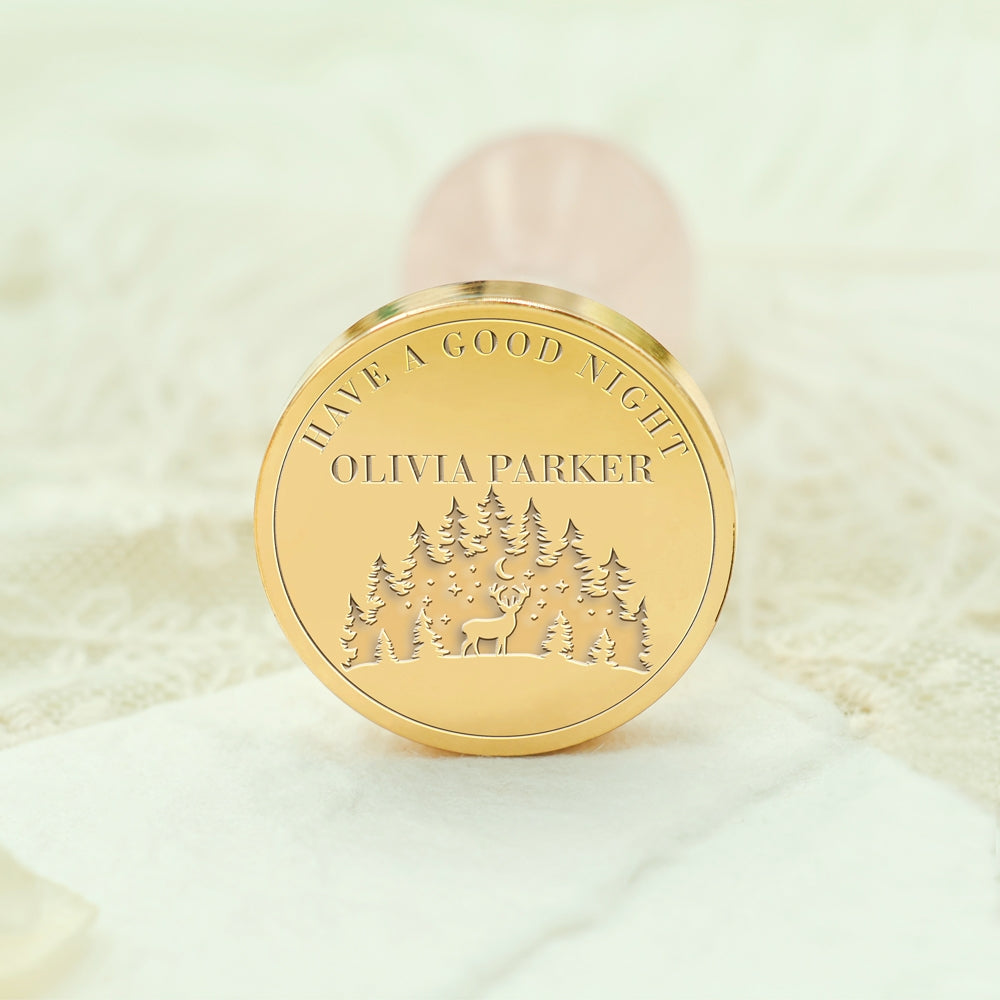 Forest Christmas Custom Name Wax Seal Stamp