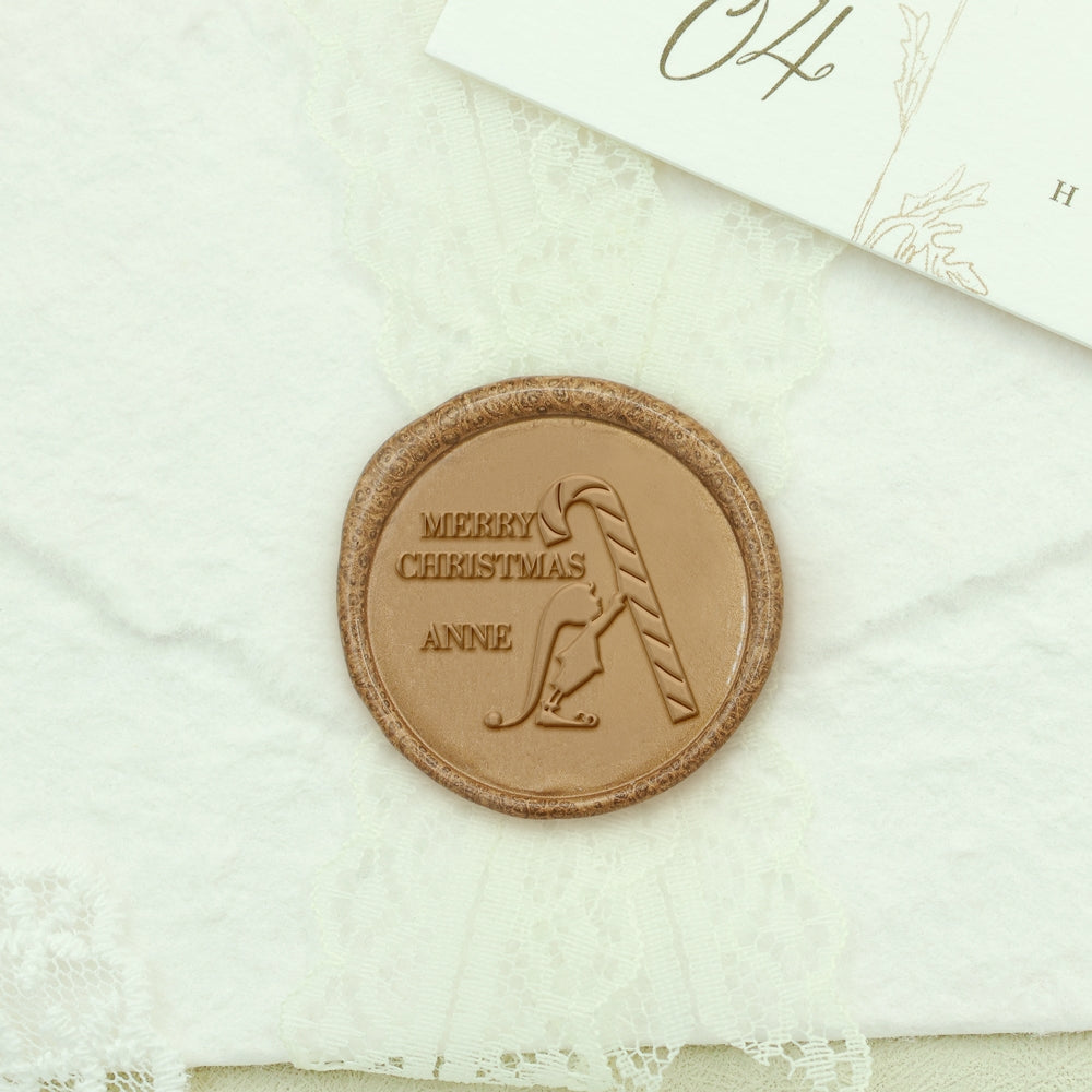 Stick Candy Christmas Custom Name Wax Seal Stamp2