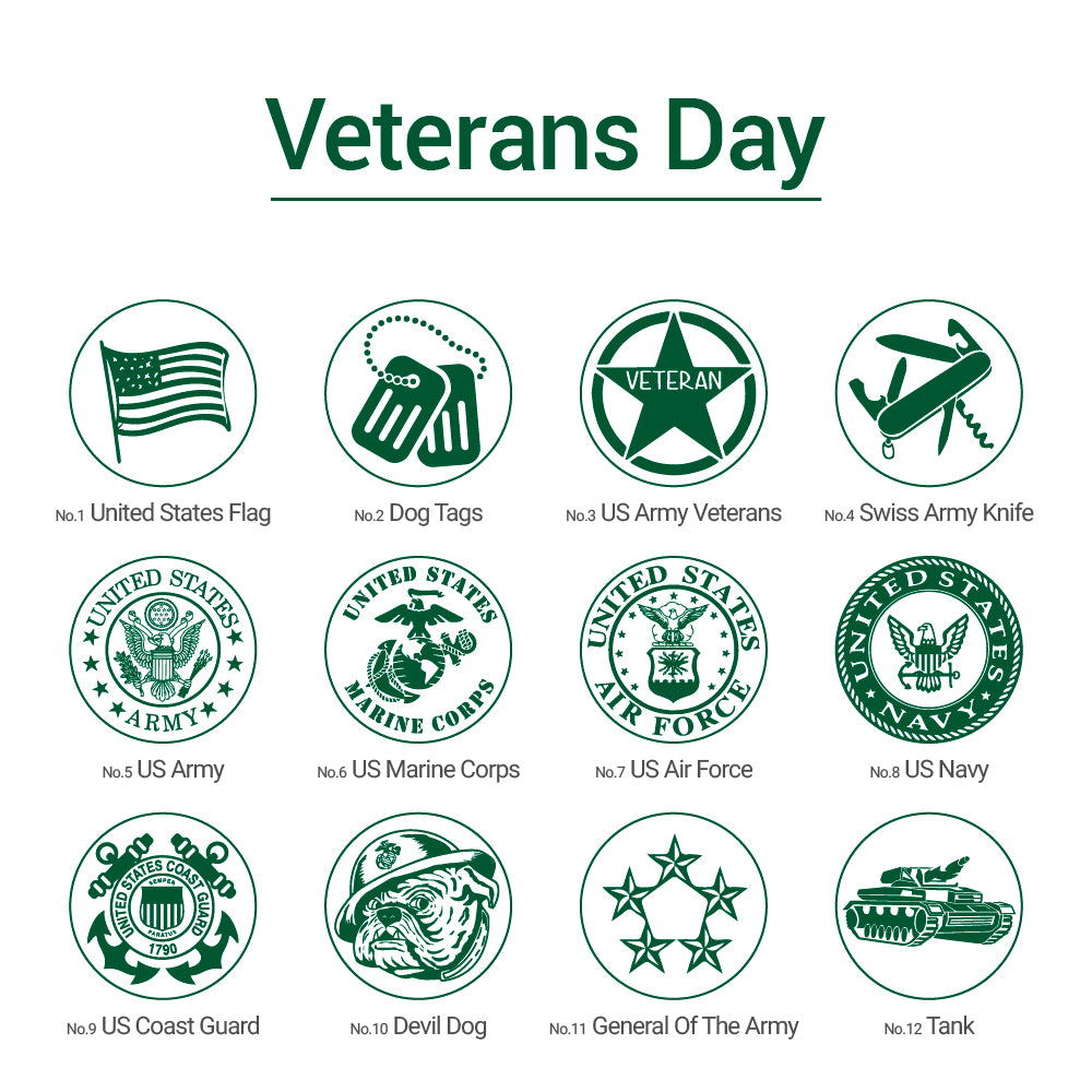 MilitaryWax Seal Stamp for Veterans Day & Memorial Day from AMZ Deco.