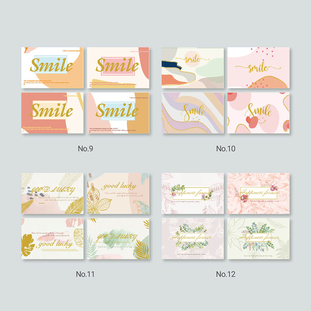 Watercolor & Oil Painting Foil Card with Vellum Envelope collection 3